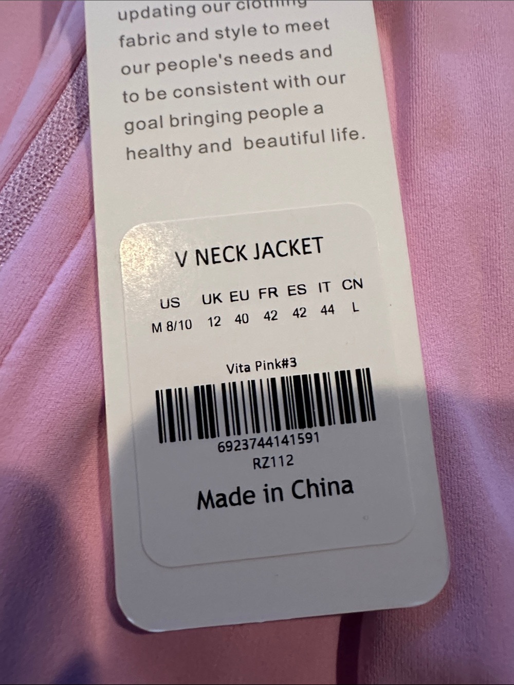 Butterluxe V Neck Waist Length Jacket - Picture 6 of 7